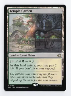 Temple Garden #268 Rare - MTG Lorwyn Eclipsed ECL PACK FRESH - Image 1