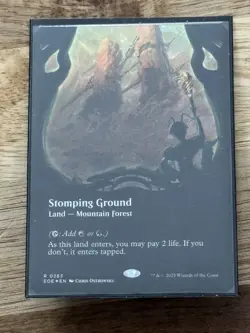 Stomping Ground Borderless Viewport Foil MTG Edge of Eternities R 0283 - Image 1