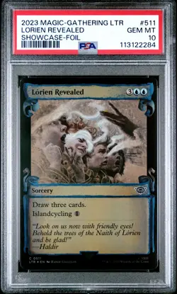 2023 MTG THE LORD OF THE RINGS: TALES OF MIDDLE-EARTH LORIEN REVEALED PSA 10 - Image 1