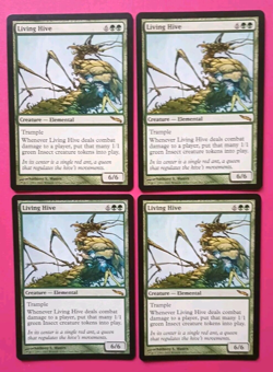 Magic the Gathering MTG Mirrodin LIVING HIVE X 4 VLP/EX RARE 2003 NICE! - Image 1