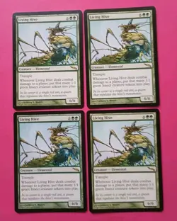 Magic the Gathering MTG Mirrodin LIVING HIVE X 4 VLP/EX RARE 2003 NICE! - Image 2