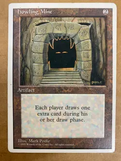 MTG 1x Howling Mine Core Set 4th Edition OLD SCHOOL Magic the Gathering x1 HP - Image 1