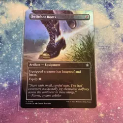 Swiftfoot Boots (FOIL) x1 - MTG Foundations FDN #355 - Image 1