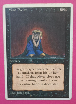 Magic the Gathering MTG Fourth (4th) Edition MIND TWIST HP R 1995! - Image 1