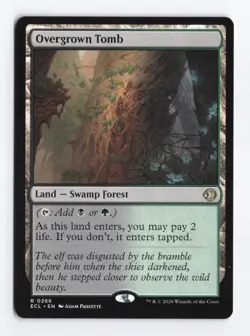 Overgrown Tomb #266 Rare - MTG Lorwyn Eclipsed ECL PACK FRESH - Image 1