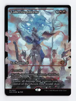 Collective Inferno (Showcase) 387 Foil Mythic MTG Lorwyn Eclipsed ECL PACK FRESH - Image 1