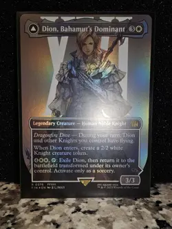 Final Fantasy MTG - Dion, Bahamut's Dominant Borderless Rare Foil (Near Mint) - Image 2