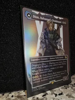 Final Fantasy MTG - Dion, Bahamut's Dominant Borderless Rare Foil (Near Mint) - Image 4