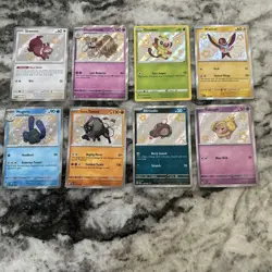 Pokemon Tcg Baby Shiny Lot Of 8 Cards- Wugtrio, Wattrel, Grookey, Skwovet, Etc. - Image 1