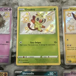 Pokemon Tcg Baby Shiny Lot Of 8 Cards- Wugtrio, Wattrel, Grookey, Skwovet, Etc. - Image 4
