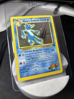 Pokemon TCG Misty's Golduck Gym Challenge 12 Holo Unlimited Rare - Image 1