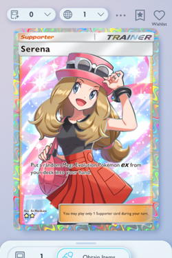 Pokemon TCG POCKET - Serena Full Art 2⭐, Crimson Blaze, English - Image 3