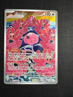 Pokemon TCG Flamigo 227/193 Holo Illustration Rare - Paldea Evolved Near Mint - Image 1