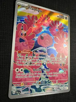 Pokemon TCG Flamigo 227/193 Holo Illustration Rare - Paldea Evolved Near Mint - Image 3