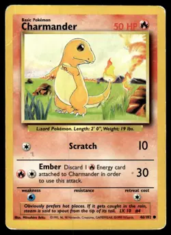Pokemon TCG Charmander Classic - Base Set #46 Basic/Common - Image 1