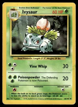 Pokemon TCG Ivysaur Classic - Base Set #30 Stage 1/Uncommon - Image 1