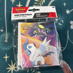 Pokemon Tcg mega evolution Mini Portfolio Mini Binder Holds 60 No Booster Pack - Image 1