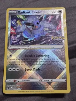 Radiant Eevee Pokemon Sword & Shield Black Star Promo #SWSH230 - Image 1
