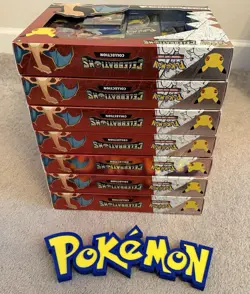 Pokemon TCG Celebrations Lance's Charizard V Collection Sealed Box (x7) Lot - Image 3