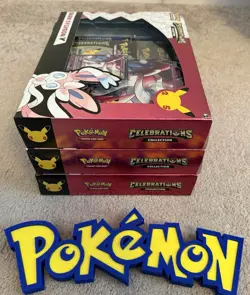 Pokemon TCG: Celebrations Collection Box Dark Sylveon V (x3) Lot Sealed - Image 2