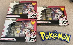Pokemon TCG: Celebrations Collection Box Dark Sylveon V (x3) Lot Sealed - Image 5