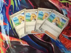 4x Playset Lillie's Determination 119/132 Pokemon TCG Mega Evolution M/NM - Image 1