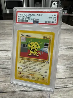 2002 Pokemon League Electabuzz Black Star Promo PSA 10 Gem Mint #46 ⚡ - Image 2