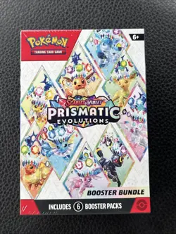 Pokemon TCG Scarlet & Violet Prismatic Evolutions Booster 6 Packs Factory Sealed - Image 1