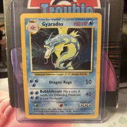 Pokemon TCG Gyarados Base Set 6/102 Holo Unlimited Holo Rare NM/LP - Image 1
