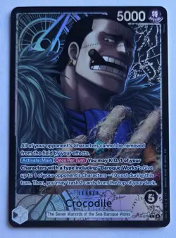 One Piece OPTCG English Crocodile Alt Art Leader OP14-079 L* - NM - Image 1