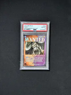 One Piece OP03 Pillars of Strength Wanted Luffy, Kaido, Doflamingo SP PSA 10 - Image 3