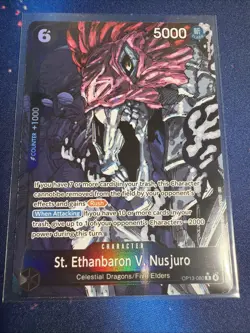 St. Ethanbaron V. Nusjuro (Alternate Art) OP13-080 Carrying On His Will Foil - Image 1