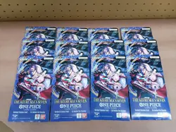 Sealed One Piece The Azure Sea’s Seven OP-14 Sleeved Booster Pack Lot Of 12 TCG - Image 1