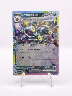 Pokemon TCG Umbreon EX 60/131 Double Rare Holo Card Prismatic Evolutions - Image 1