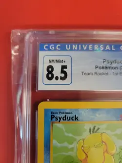 Psyduck 65/82 1st Edition Team Rocket CGC 8.5 NEAR MINT Pokemon Card US SELLER - Image 3