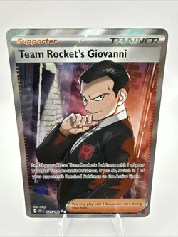 Pokemon TCG Team Rockets Giovanni Destined Rivals Card 225/182 - Near Mint - Image 1