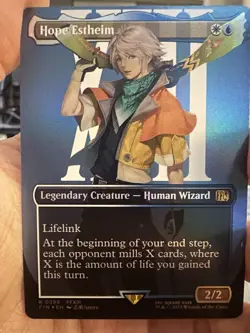 Final Fantasy Magic the Gathering Hope Estheim Borderless Foil Card - Image 1