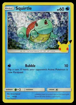 Pokemon Card - Squirtle McDonald's 25th Anniversary Promo 017/025 Holo - Image 1