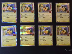 HUGE Pokemon TCG Pikachu LOT! 8 cards all in Near Mint condition. - Image 1
