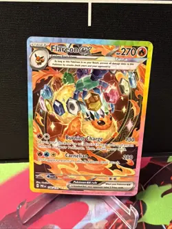 Flareon ex 146/131 Sv: Prismatic Evolutions Holo Pokemon Tcg Card Scarlet Violet - Image 1
