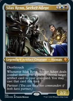MTG English Silas Renn, Seeker Adept (Foil Etched) NM Foil Commander Legends - Image 1