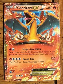 Pokemon TCG Charizard EX XY17 Holo Ultra Rare Black Star Promo Card - Image 1