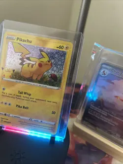 Pokemon TCG Pikachu SWSH039 Sword & Shield Black Star Holo Promo Card - Image 3