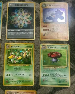 Pokemon Card Lot Of 10 Holos Japanese Vintage Various Condition Machamp Pinsir - Image 4