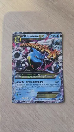 Pokemon TCG Mega M Blastoise EX Holo Card 30/146 Ultra Rare 2016 XY Game Set - Image 1
