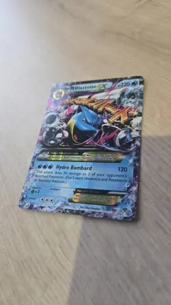 Pokemon TCG Mega M Blastoise EX Holo Card 30/146 Ultra Rare 2016 XY Game Set - Image 2