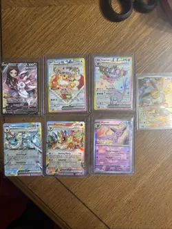 Pokemon Eeveelution Lot Of 7 Cards - Image 1