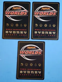 3x Fire Ice Dual Instant Sydney World Championships 2002 Mtg Magic Card BK - Image 2