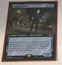 Artifact Creature Doctor Who AUTON SOLDIER Magic The Gathering Card - Image 1