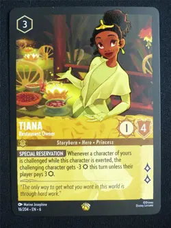 Tiana Restaurant Owner 16/204 - Lorcana Card #13B - Image 1